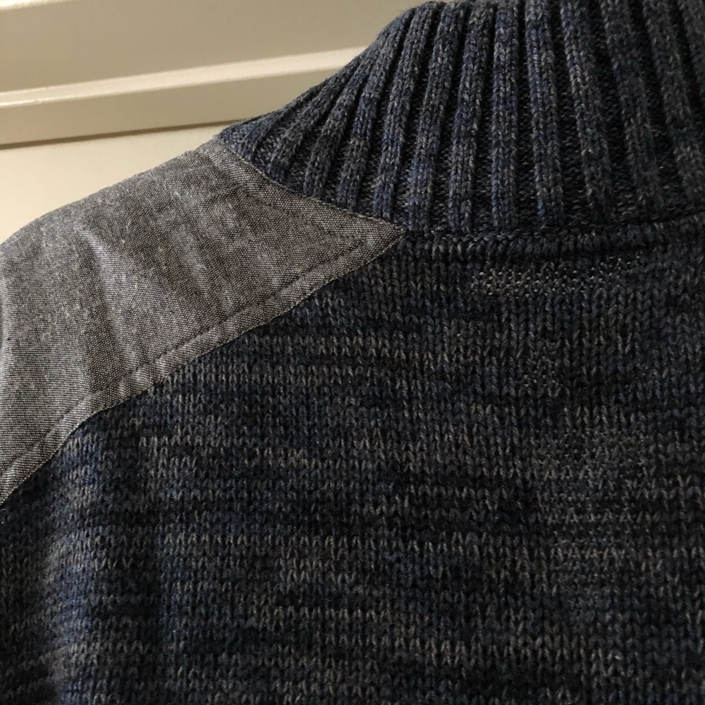 Method Cable Knit Navy And Grey Pullover Sweater - image 8